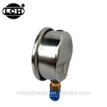 oil filled bourdon tube type valve for pressure gauge